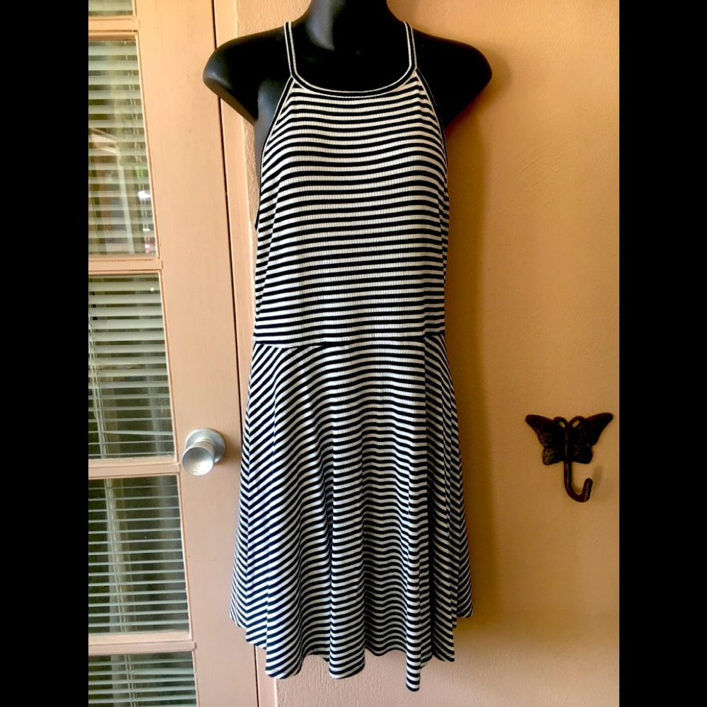Mossimo Supply Co Black and White Striped Dress